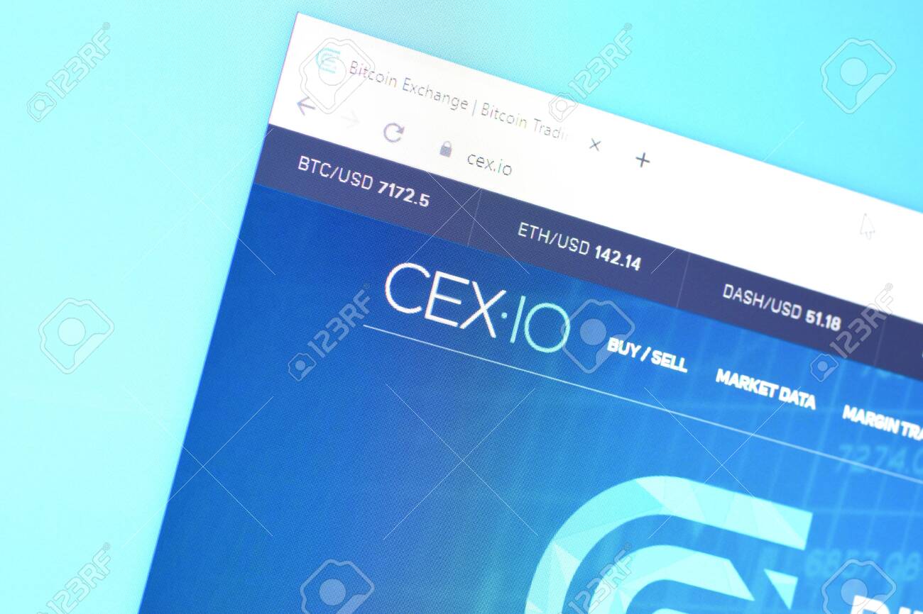 뉴욕, 미국 - 2019년 12월 16일: PC 디스플레이에 Cexio 웹사이트의 홈페이지, Url - Cex.io. 로열티 무료  사진, 그림, 이미지 그리고 스톡포토그래피. Image 138951066