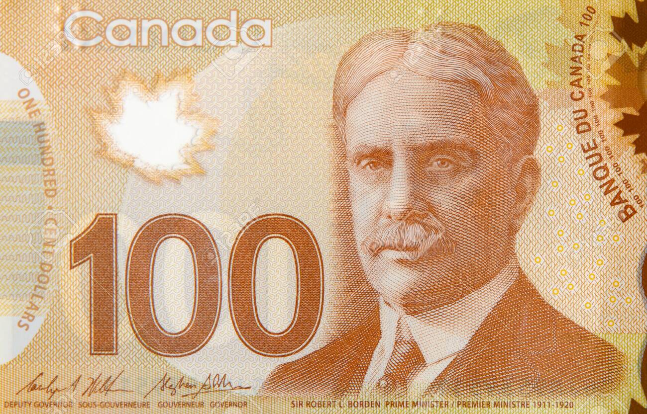 カナダドル＊1ドル×100枚=100ドル カナダの新100ドル札は向こう側が透けて見える！ しかも紙にあらず
