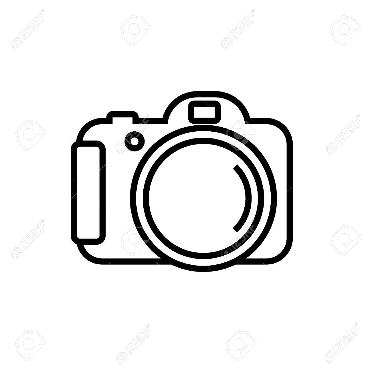 Digital Camera Icon By Line Royalty Free Cliparts Vectors And Stock Illustration Image 95317264