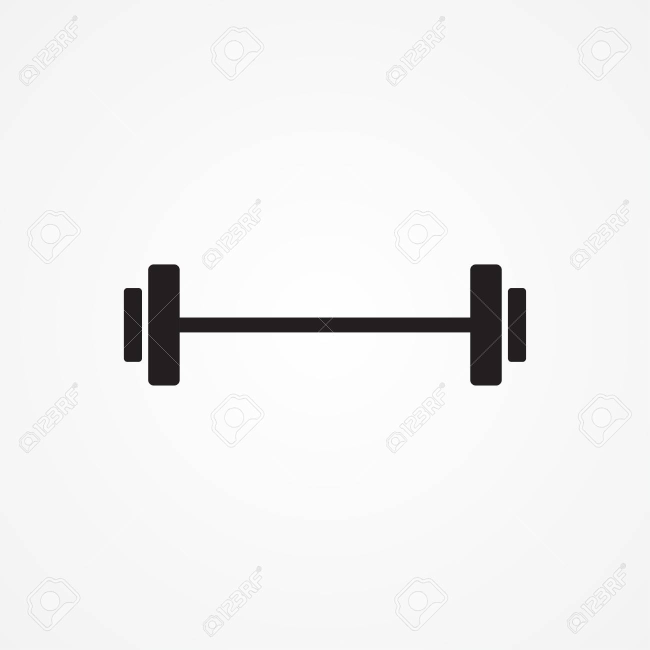Barbell Icon Royalty Free SVG, Cliparts, Vectors, and Stock Illustration.  Image 55253522., image size:1300x1300