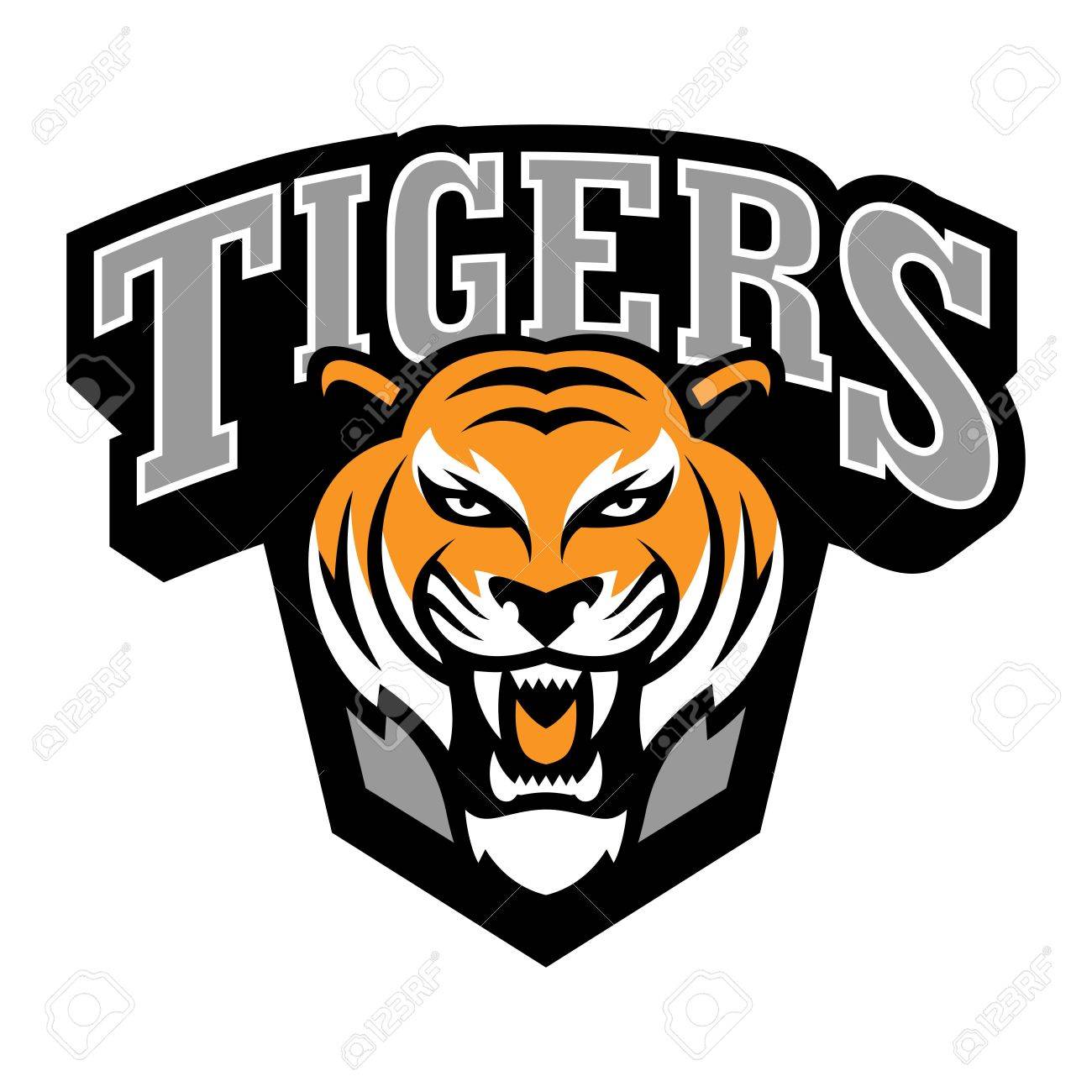 tiger logo template stock