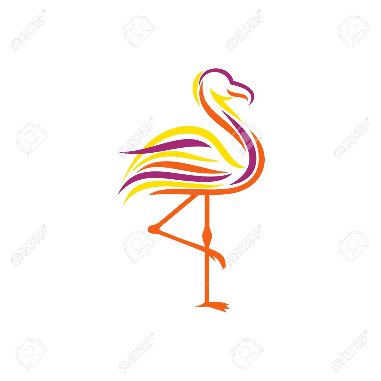 flamingo template stock photo picture and royalty free image image