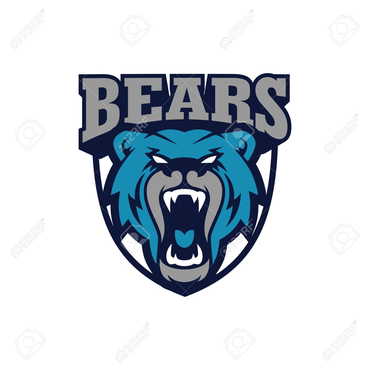 bear sport logo vector