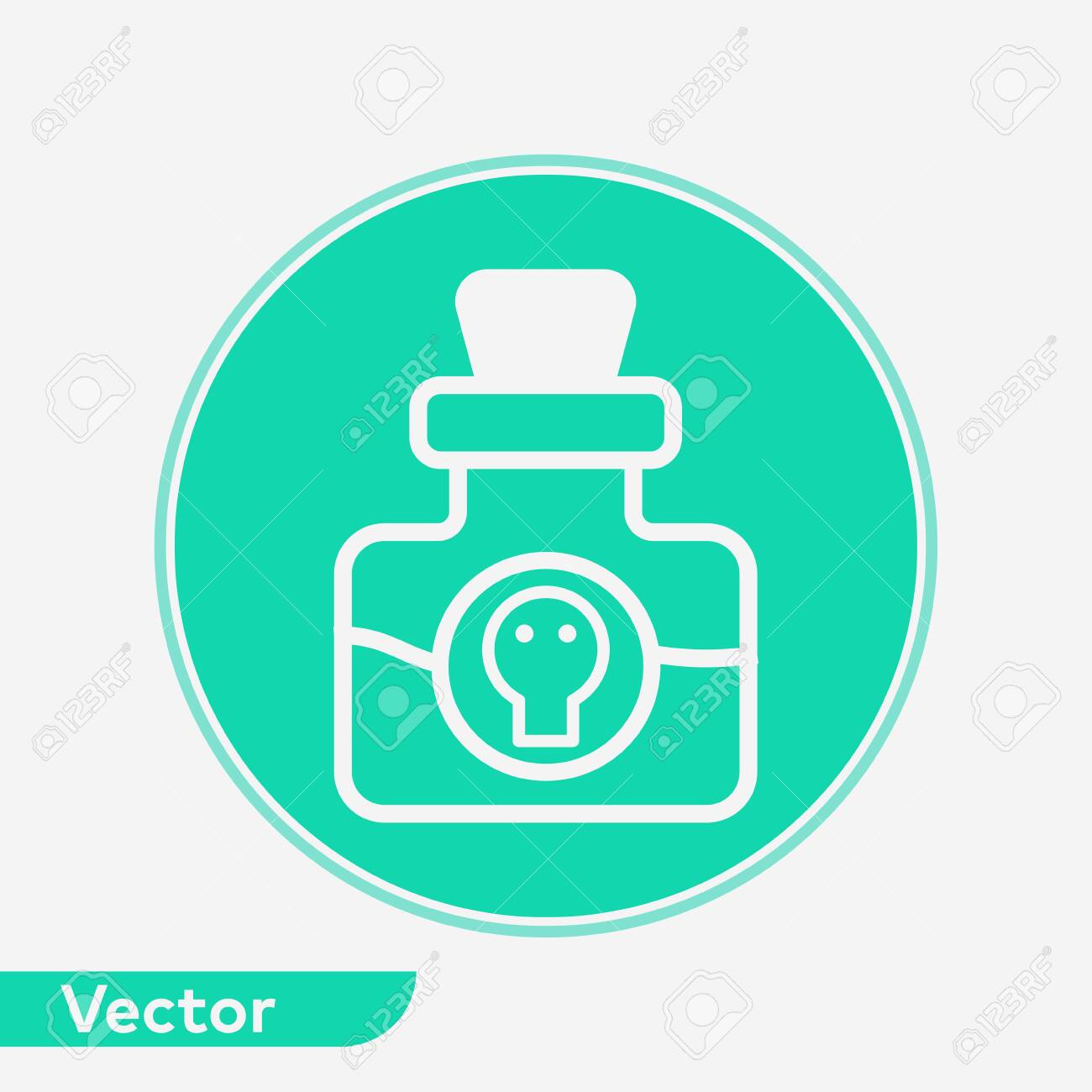 Potion Drink Icon Vector Filled Flat Sign Solid Pictogram