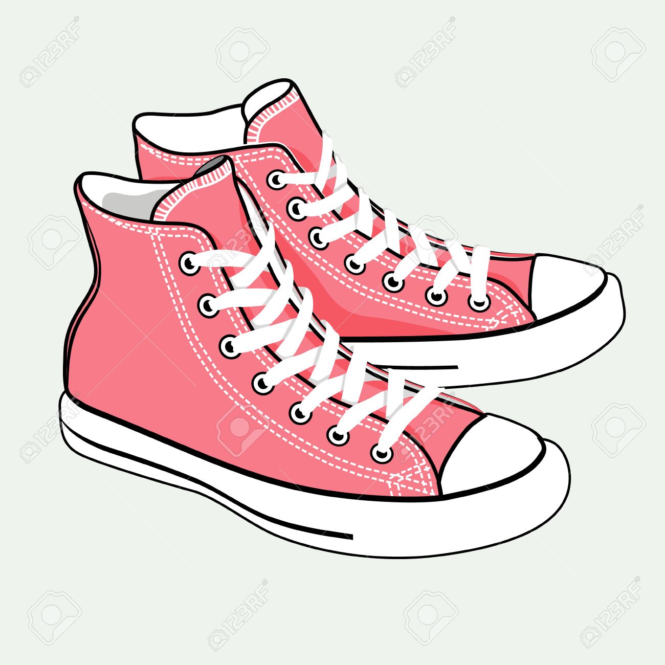 cute pink sneakers