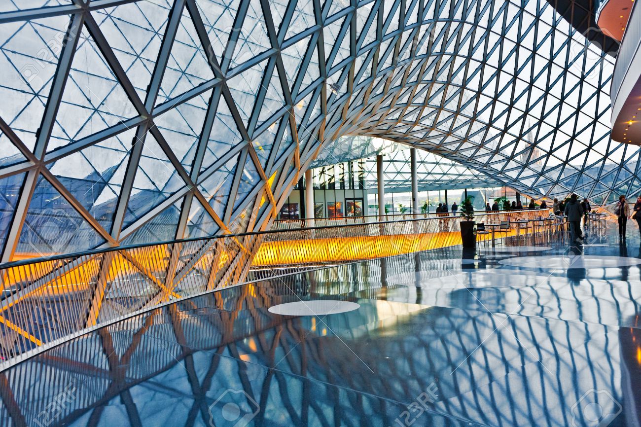 Modern Architecture Germany frankfurt, germany - august 21: modern architecture in the new Modern Architecture Germany frankfurt, germany - august 21: modern architecture in the new