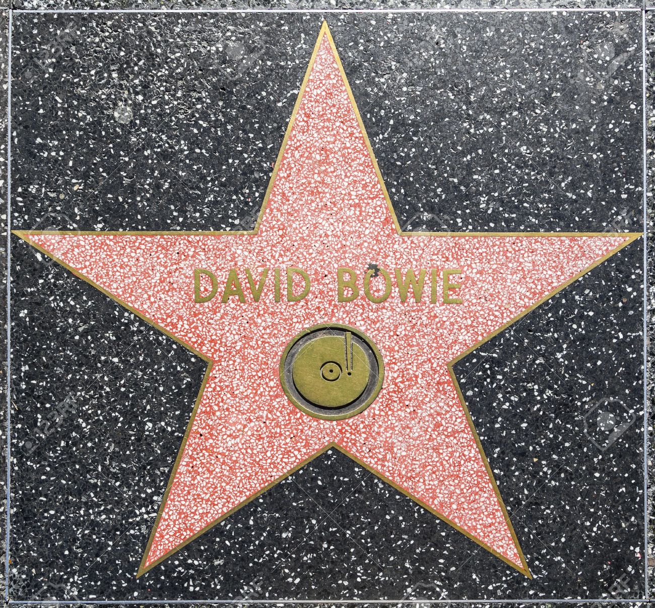 HOLLYWOOD - JUNE 26: David Bowie's Star On Hollywood Walk Of Fame On June 26, 2012 In