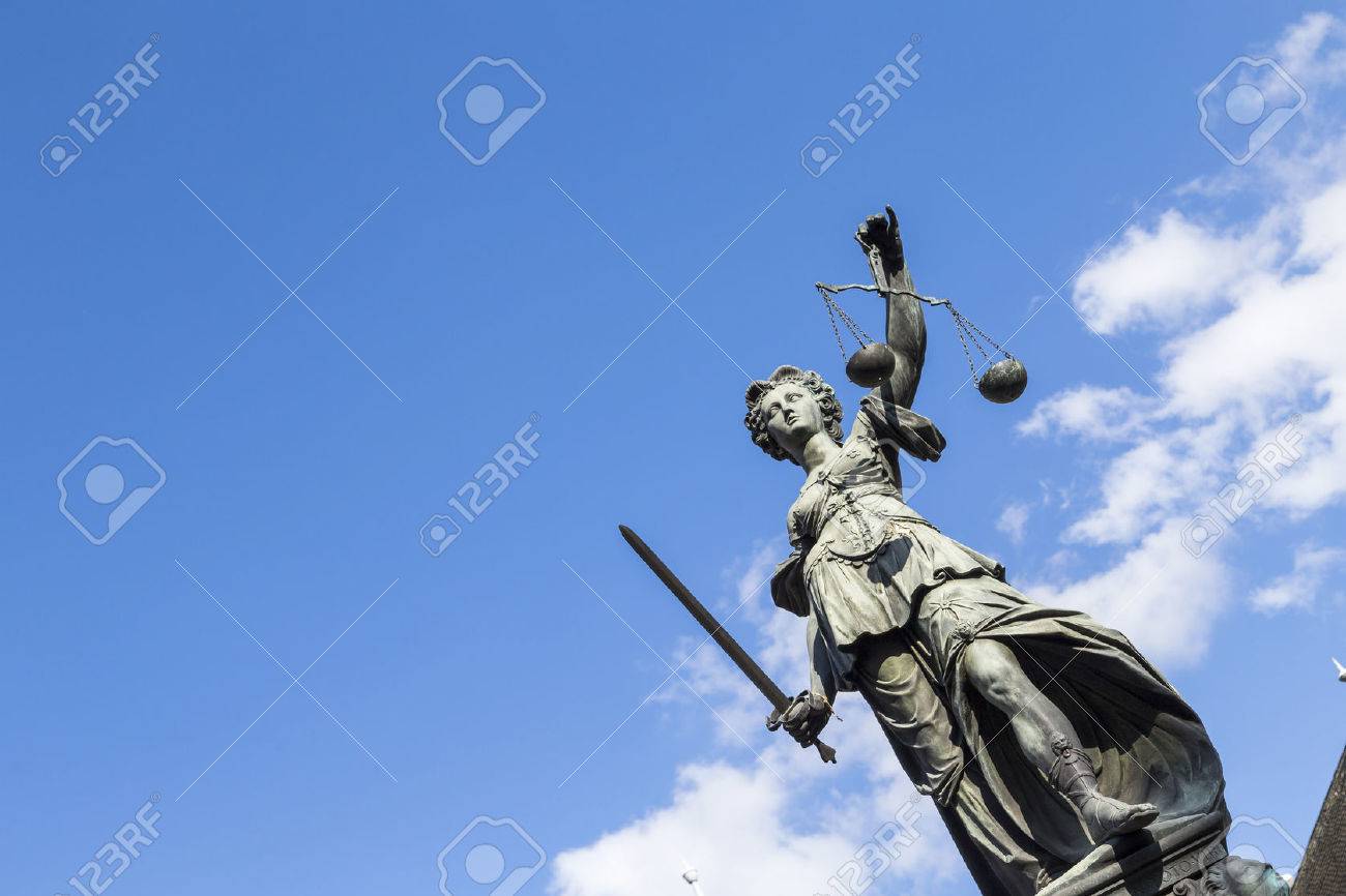 Statue of Lady Justice (Justitia) in Frankfurt, Germany - 35529032 Statue of Lady Justice (Justitia) in Frankfurt, Germany - 35529032