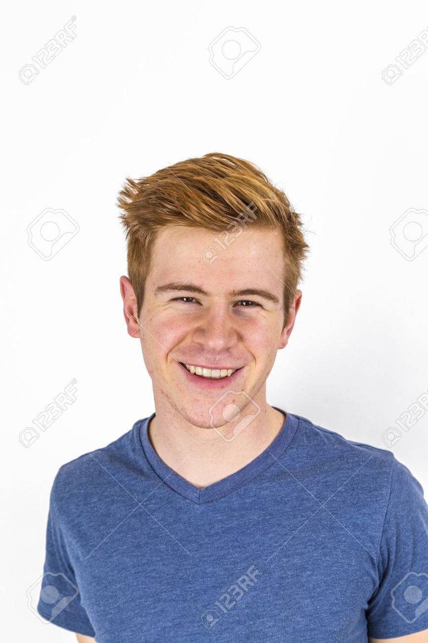 portrait of cool boy with red hair posing in studio - 44334090 portrait of cool boy with red hair posing in studio - 44334090