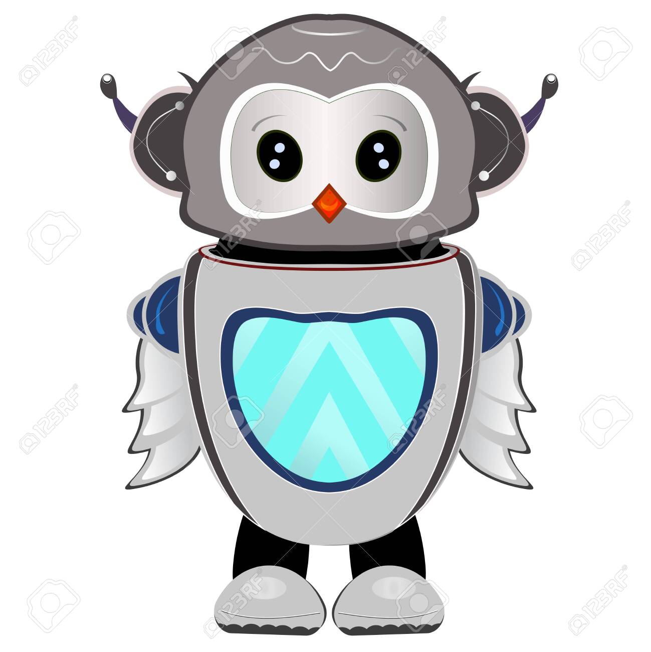 cute robot owl