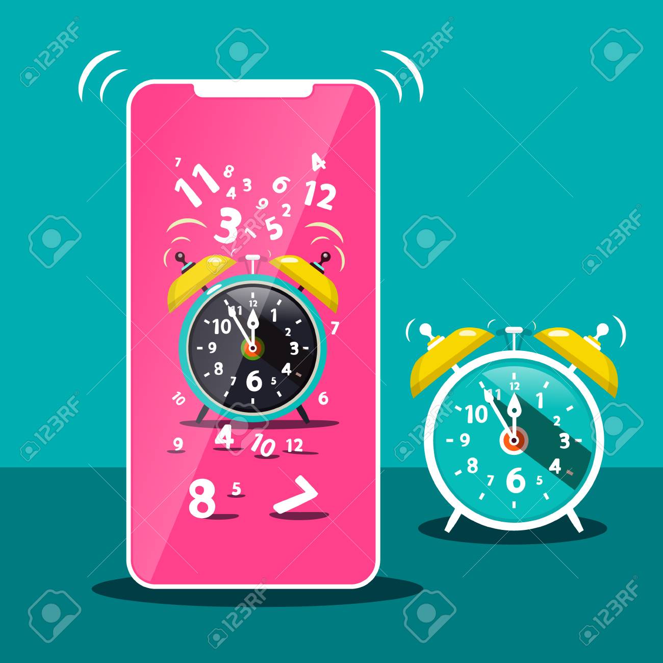 Sonido Despertador Del Movil Suena Reloj Despertador Del Celular