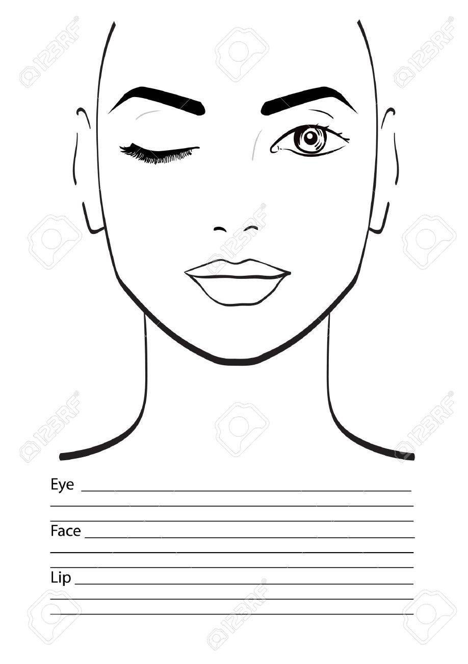 face-chart-makeup-artist-blank-template-vector-illustration-stock-photo-picture-and-royalty-free-image-image-61056423 for Free Printable Face Charts For Makeup Artists Face Chart Makeup Artist Blank. Template. Vector Illustration. Stock Photo, Picture and Royalty Free Image. Image 61056423. for Free Printable Face Charts For Makeup Artists
