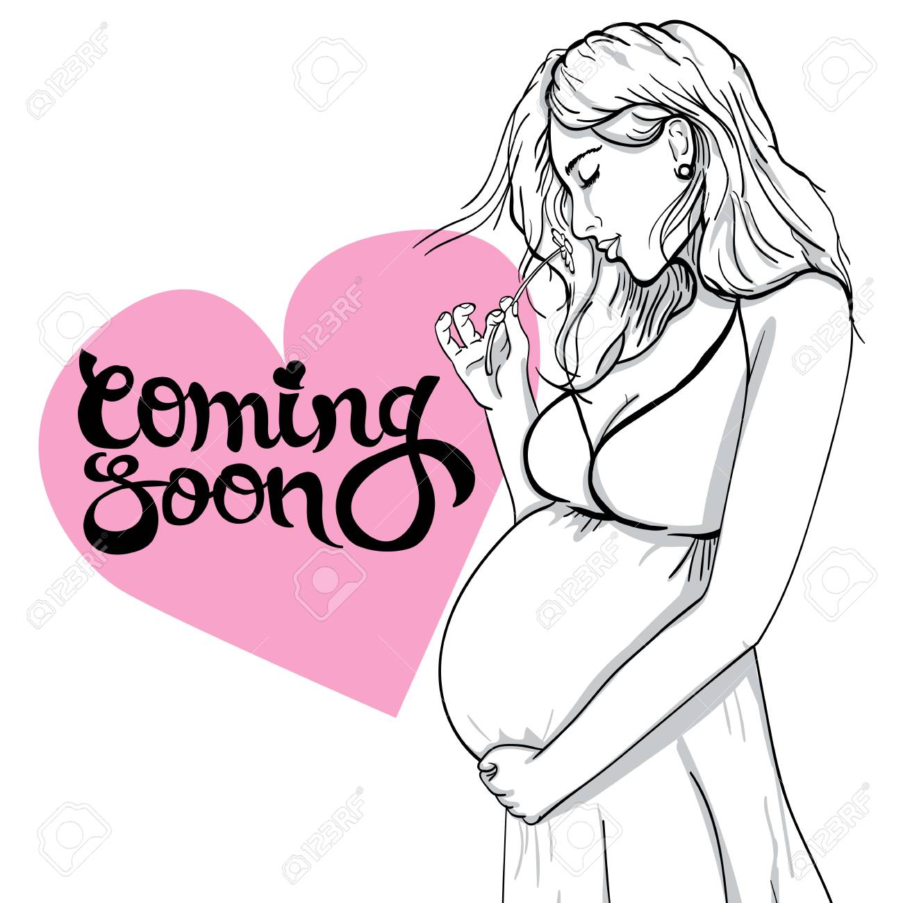 Femme Enceinte En Tenue De Grossesse Est Preparee Pour La Maternite En Attente D Une Naissance De Bebe Clip Art Libres De Droits Vecteurs Et Illustration Image Femme Enceinte En Tenue De Grossesse Est Preparee Pour La Maternite En Attente D Une Naissance De Bebe Clip Art Libres De Droits Vecteurs Et Illustration Image