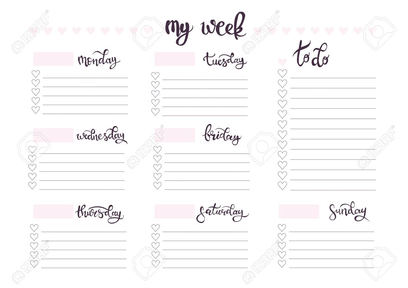 weekly planner blank toward do template bullet magazine picture about Weekly Printable Planner identify weekly planner blank towards do template bullet magazine