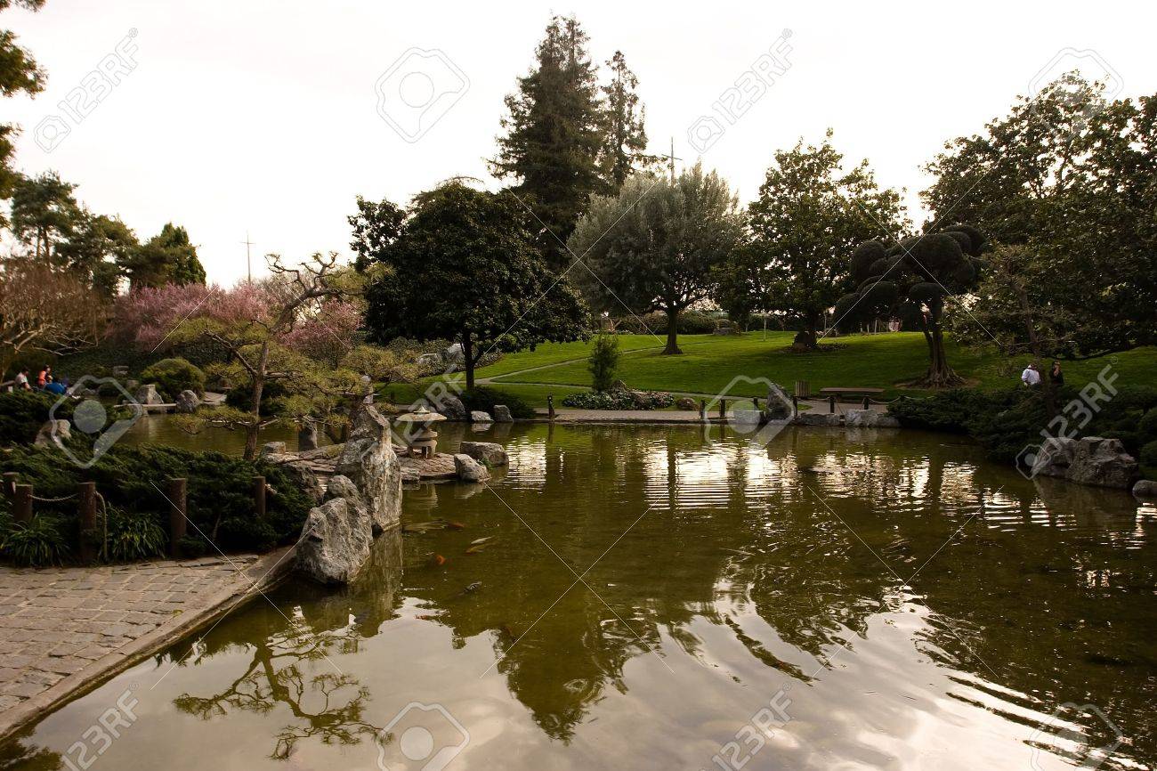 Japanese Friendship Garden Is A Walled Section Of Kelley Park Stock Photo Picture And Royalty Free Image Image 3287942