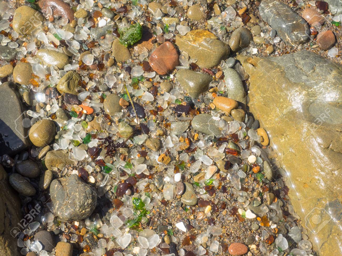 Glass Beach Is A Beach In Mackerricher State Park Near Fort Bragg