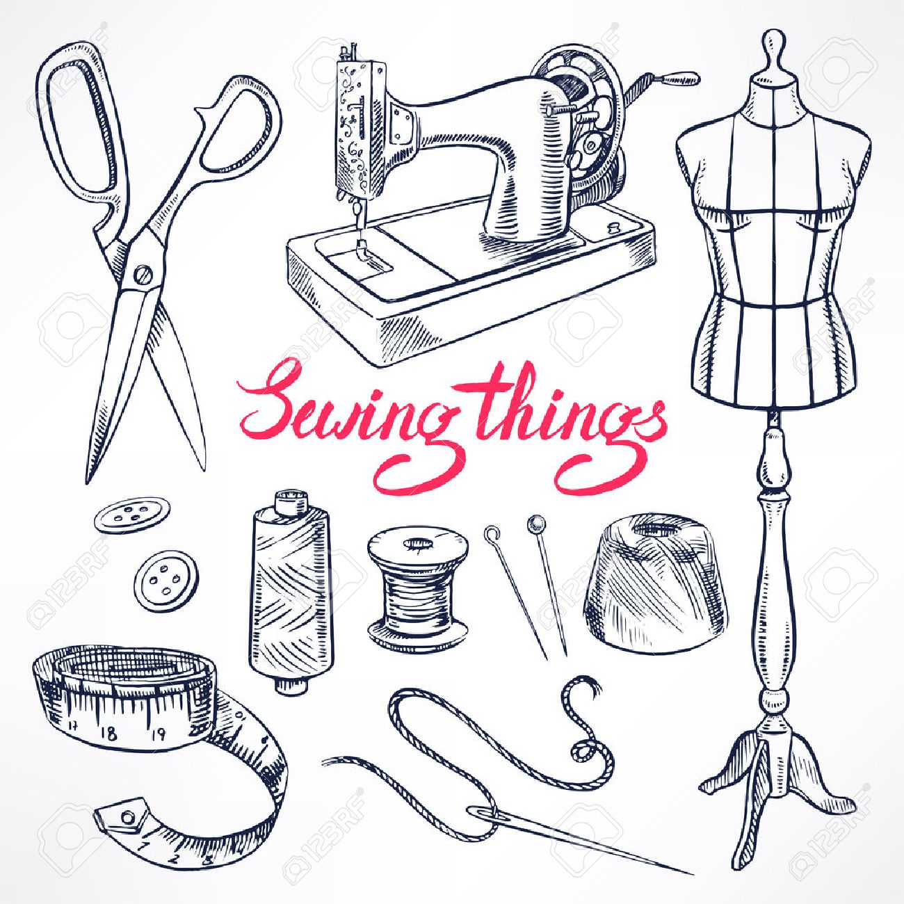 set with sketch tailoring