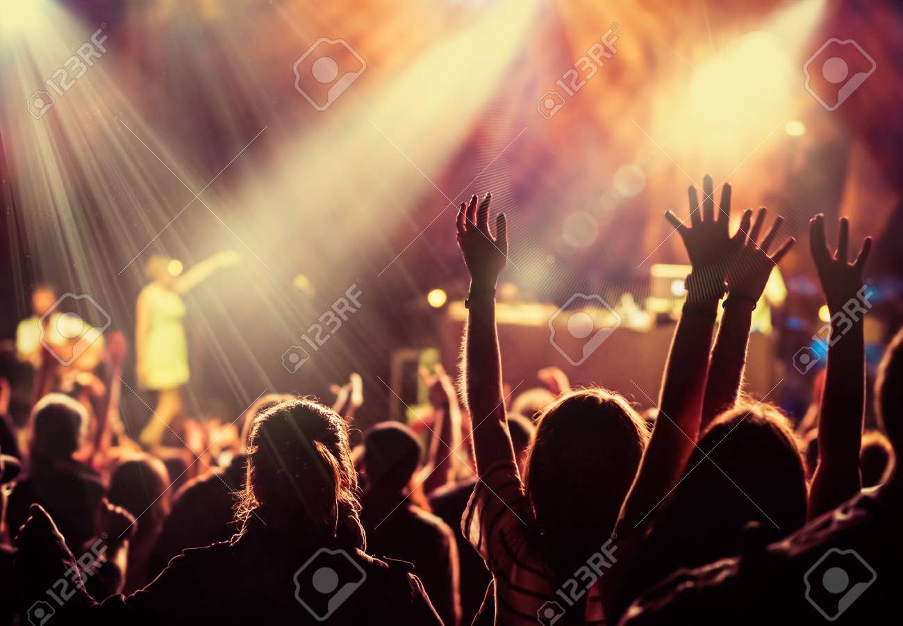 crowd at concert - summer music festival - 82653777 crowd at concert - summer music festival - 82653777
