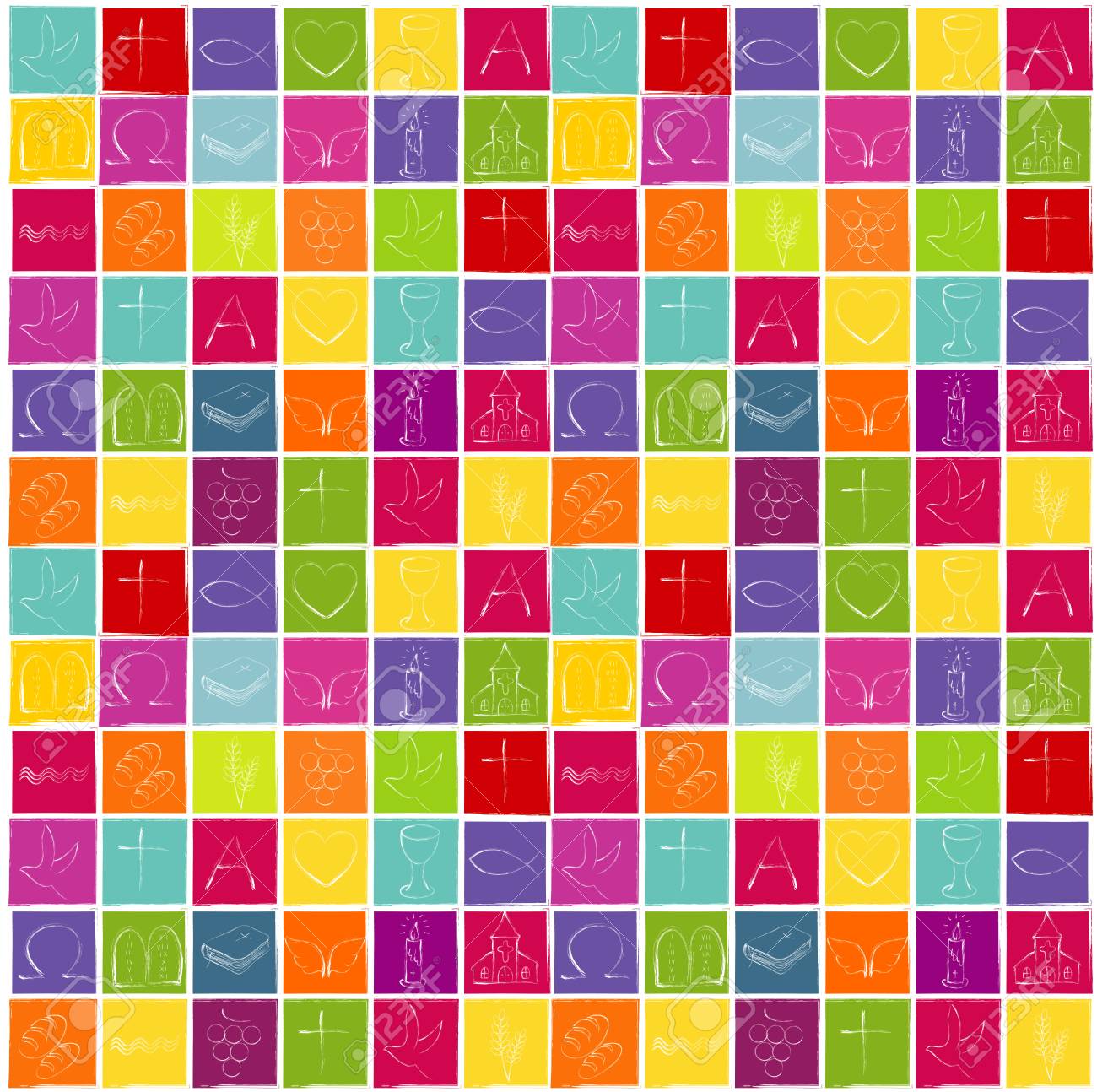 colorful checkerboard