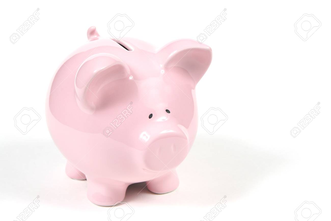 Pink Piggy Bank on isoalted on white background - 685715 Pink Piggy Bank on isoalted on white background - 685715