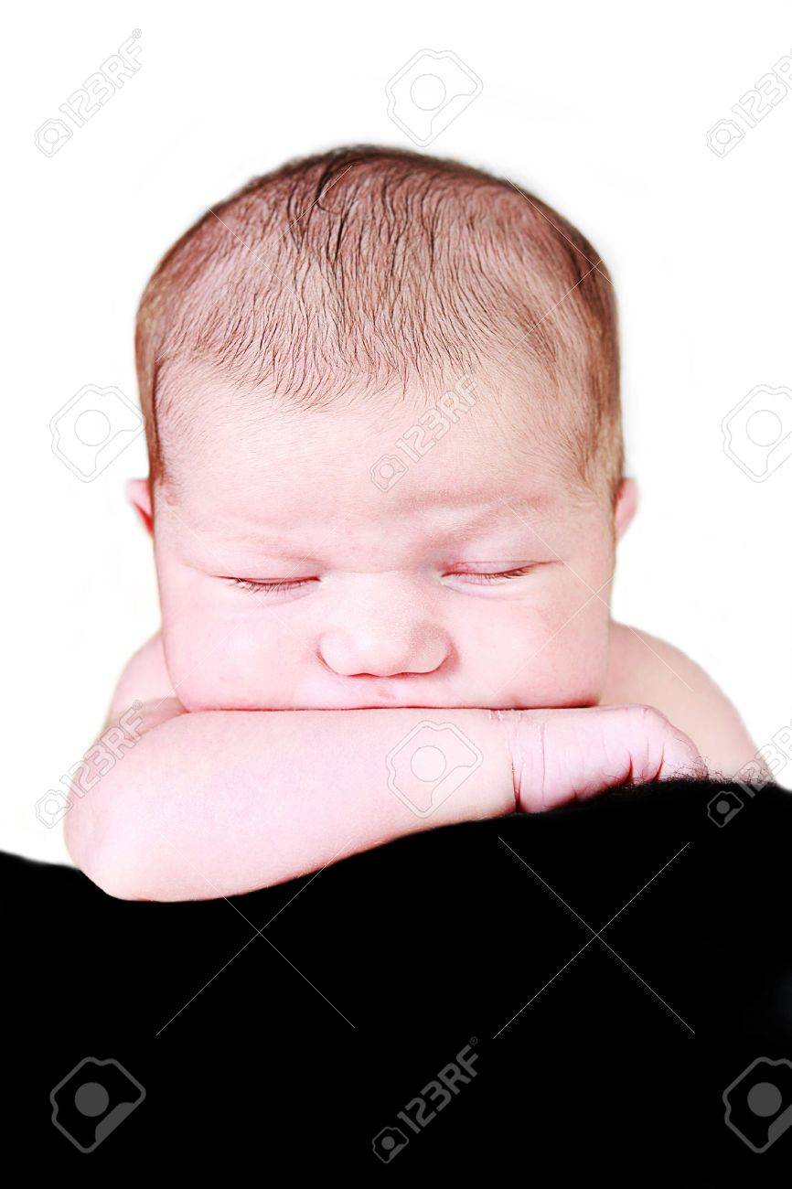 Little Baby Girl on sleeping with hand under chin - 6352513 Little Baby Girl on sleeping with hand under chin - 6352513