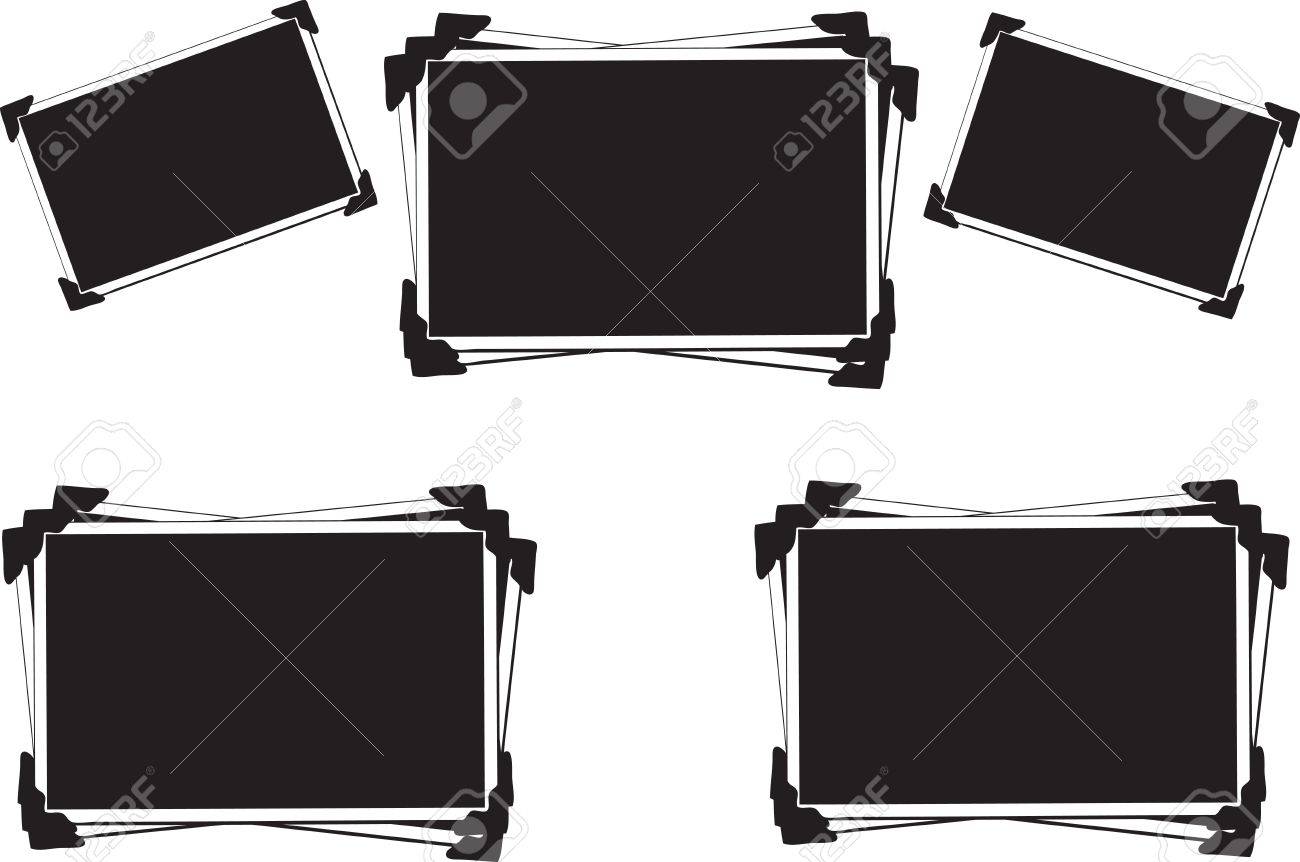 Collection of Blank Pictures with photo corners - 7111770 Collection of Blank Pictures with photo corners - 7111770