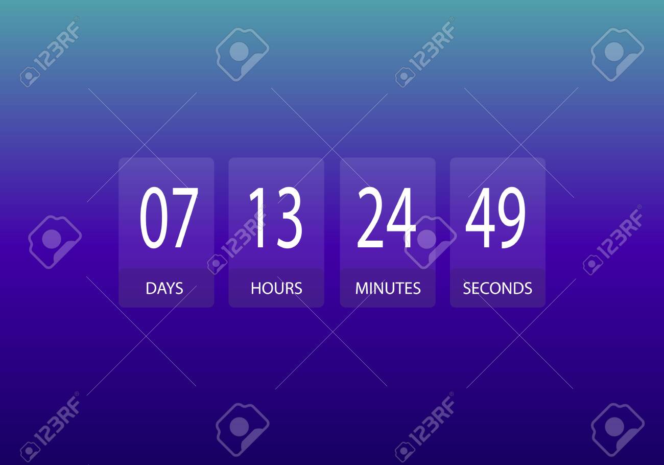 카운트다운 타이머 디자인 웹사이트 시계. 로열티 무료 사진, 그림, 이미지 그리고 스톡포토그래피. Image 143188217