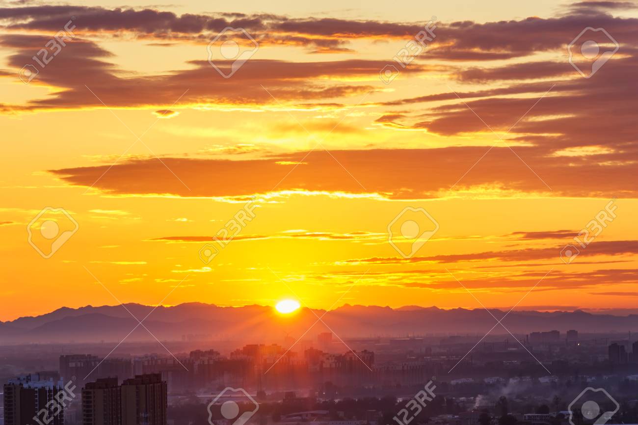 City Of Sunrise Stock Photo Picture And Royalty Free Image Image