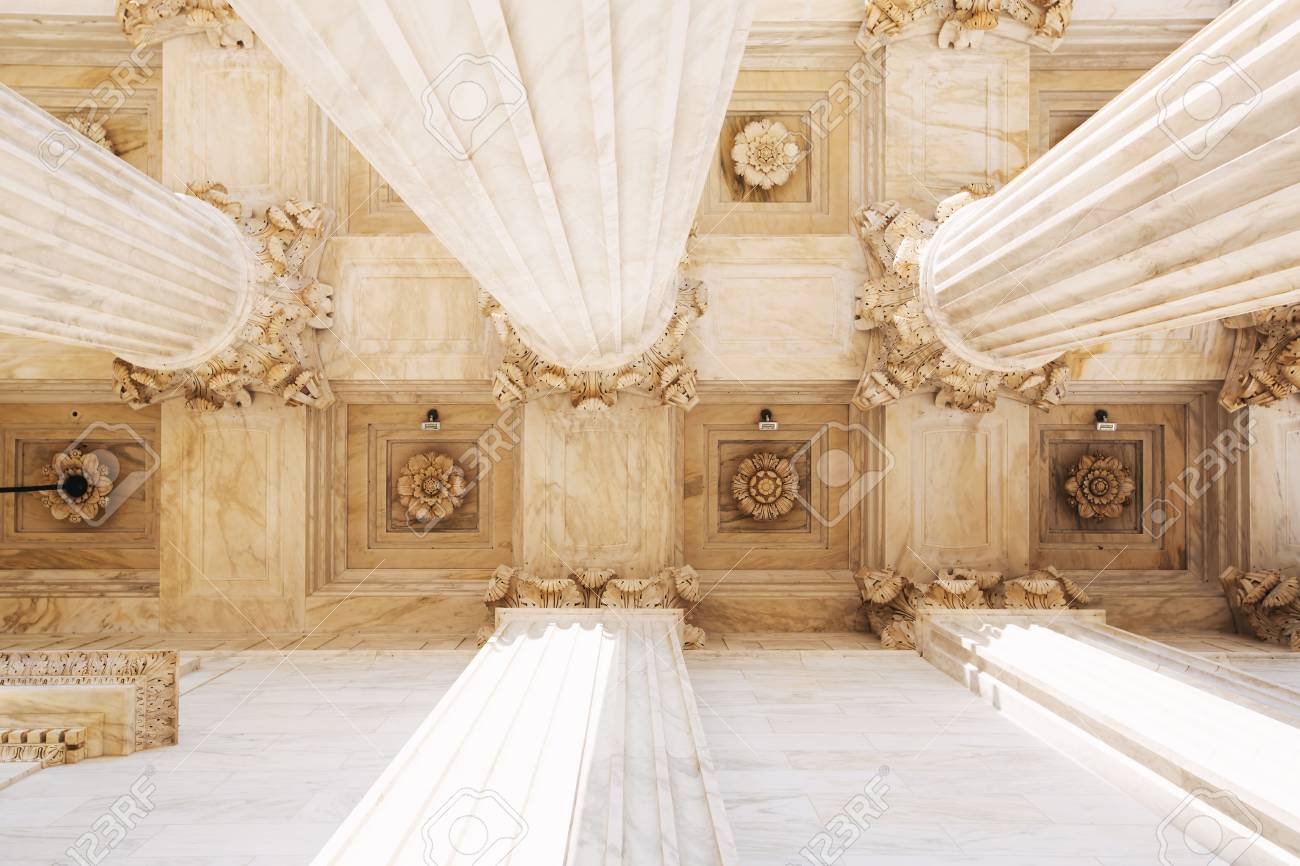 The Marble Columns Of The Supreme Court Of The United States