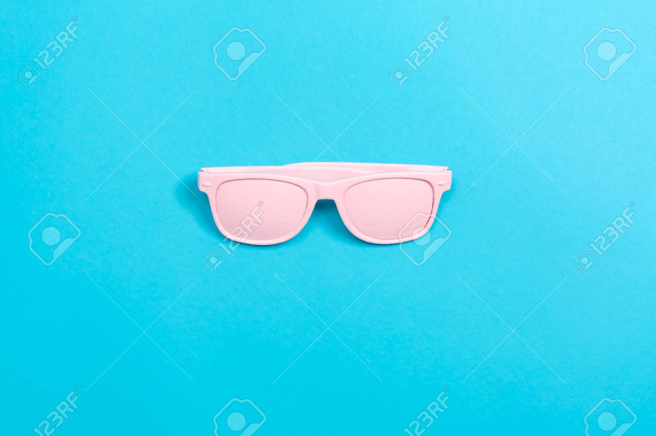 blue party glasses