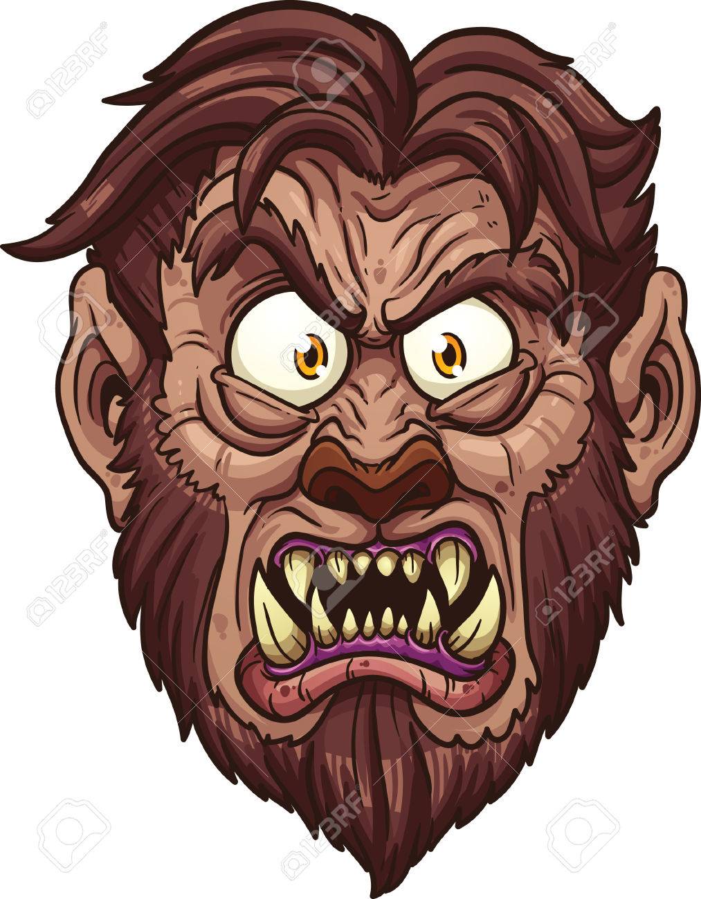 Angry Werewolf Face. Royalty Free Cliparts, Vectors, And Stock  Illustration. Image 32502973.