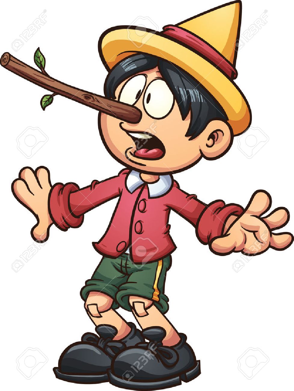 Pinocchio Mit Einer Grossen Nase Vector Clip Art Illustration Mit Einfachen Farbverlaufen Alle In Einer Einzigen Schicht Lizenzfrei Nutzbare Vektorgrafiken Clip Arts Illustrationen Image 35335428