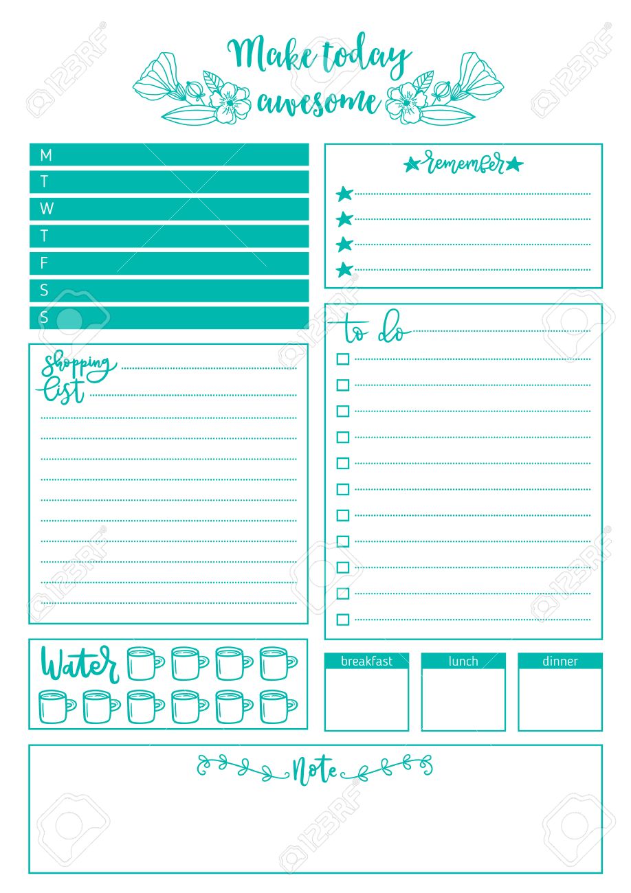 cute contact list template