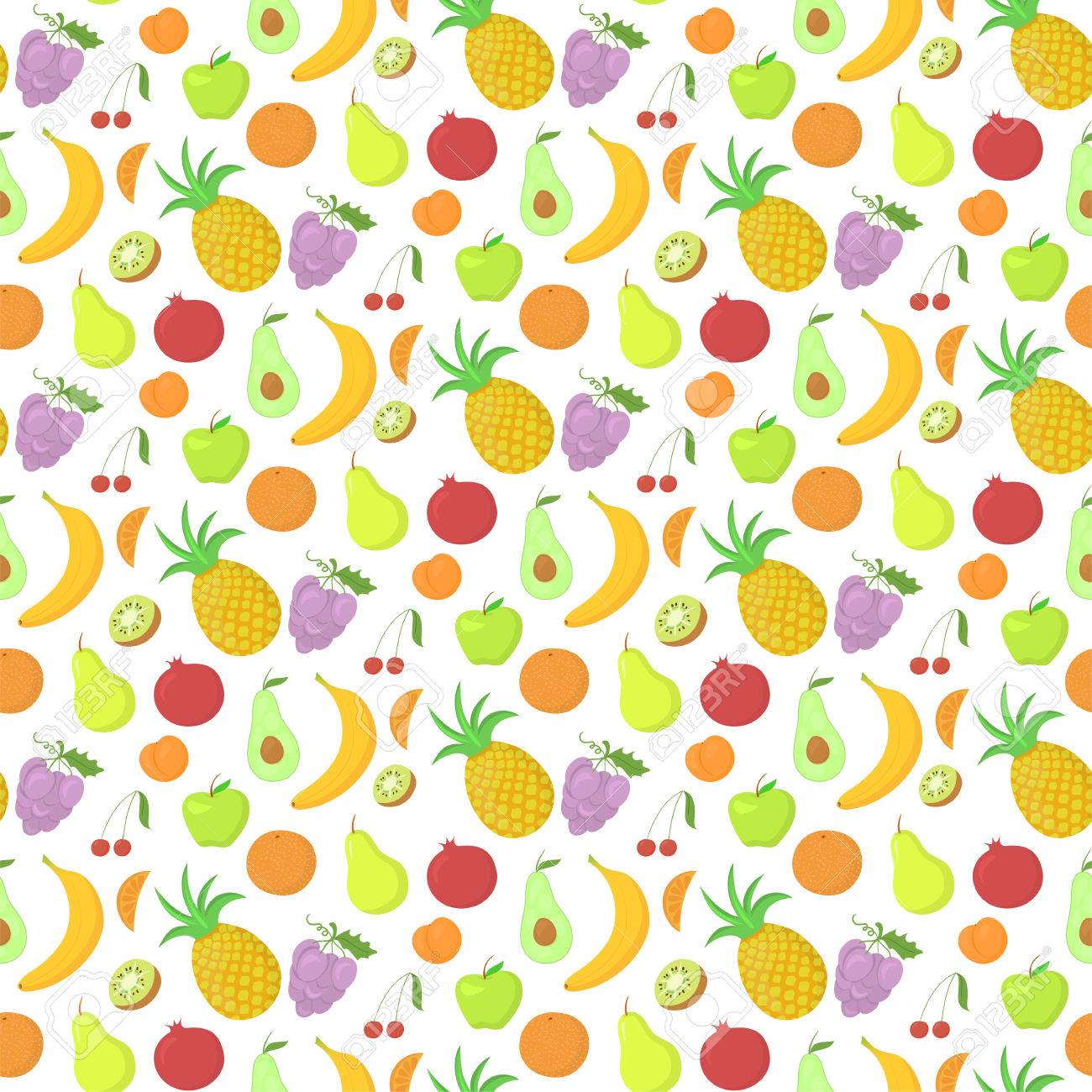 Téléchargement gratuit Images Fruit Seamless Vecteur De Fond Avec Une Grande Abondance De le plus cool par