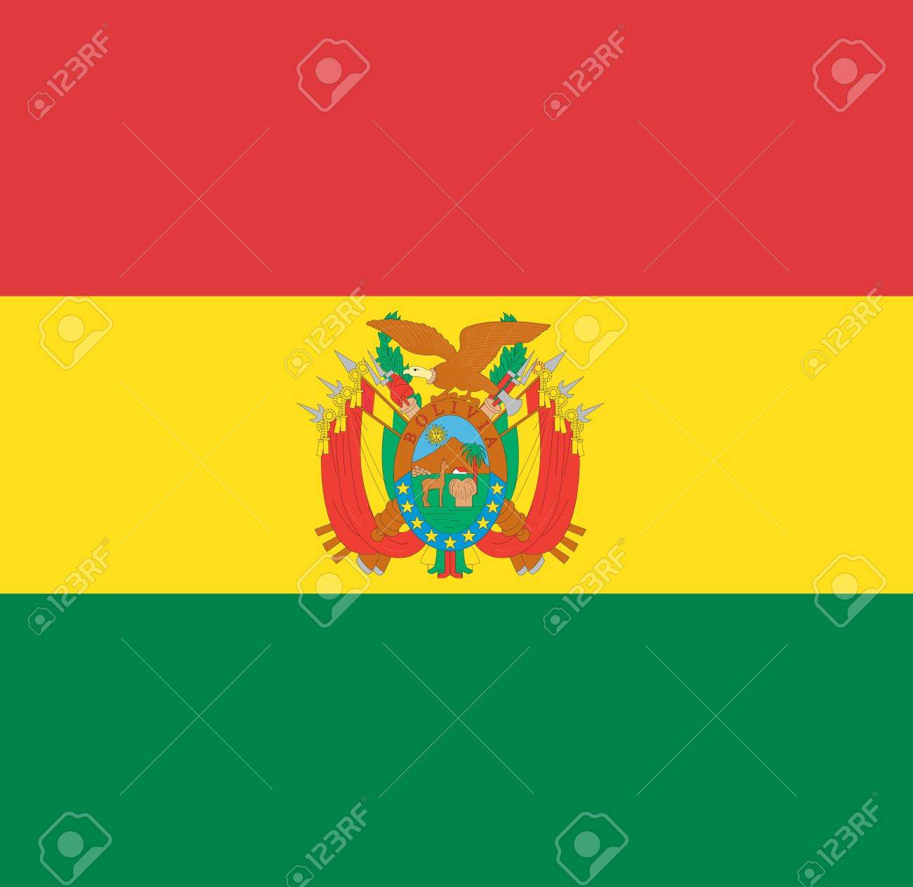 ボリビア国の国旗 世界ボリビアの背景の壁紙 の写真素材 画像素材 Image