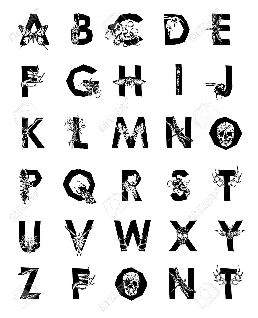 Geometric Font. Creative Alphabet. Abstract Hipster Font, Drawn By Hand  Illustration Royalty Free SVG, Cliparts, Vectors, and Stock Illustration.  Image 42860790., image size:1053x1300