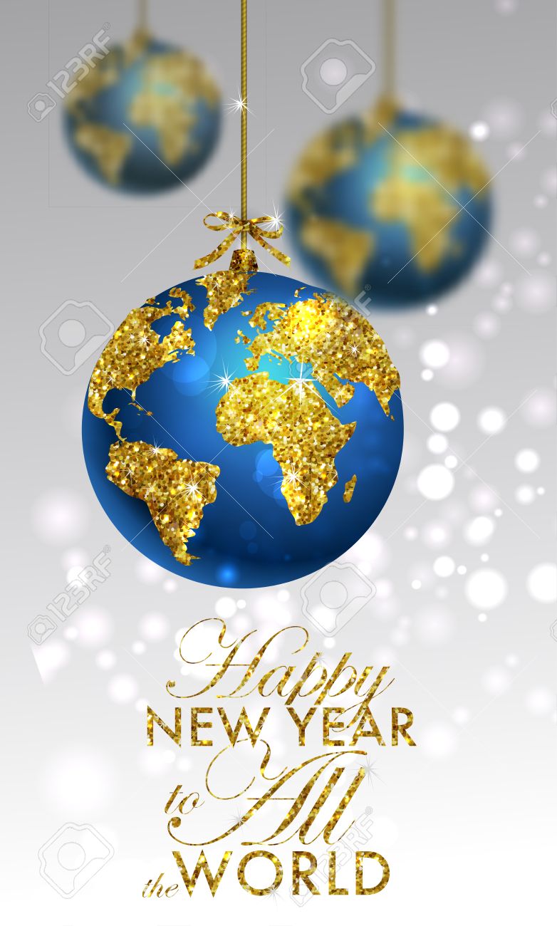 glitter christmas ball with