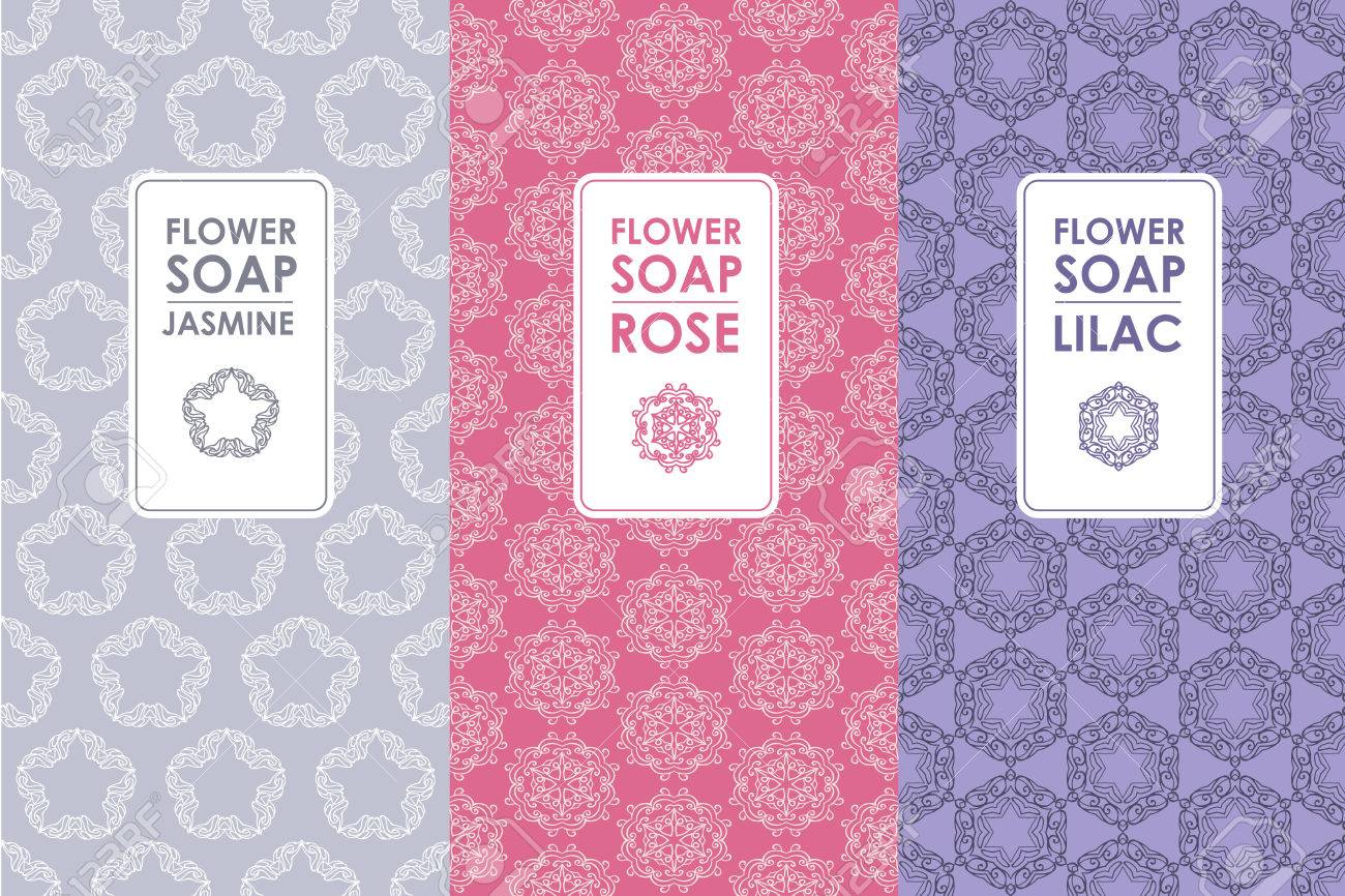 vector set of templates packaging label banner poster identity