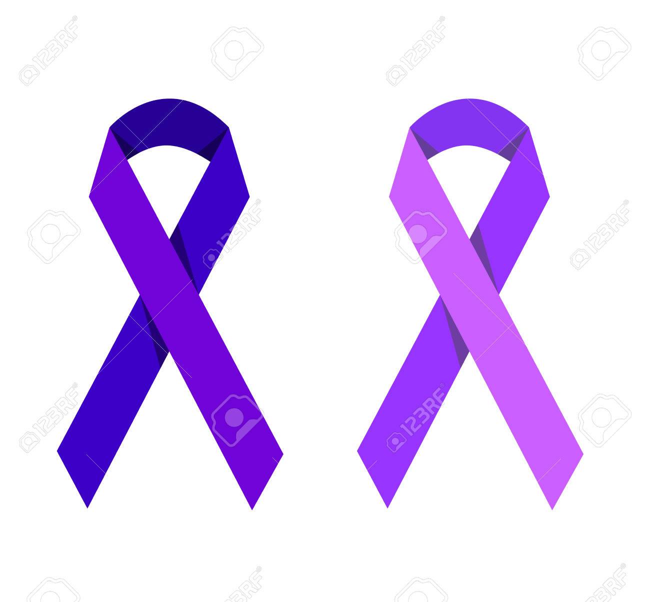 purple ribbon symbolizing victims of homophobia gynecologic