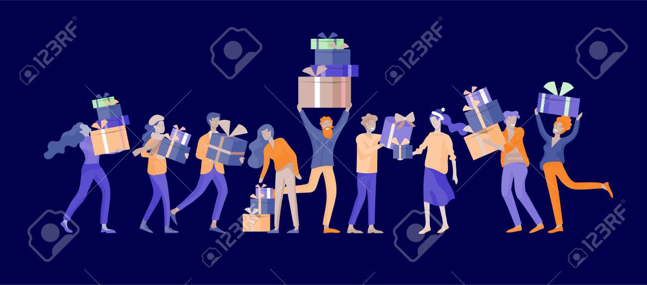 Baixe Grupo de Pessoas Celebrando o Natal com Papai Noel e