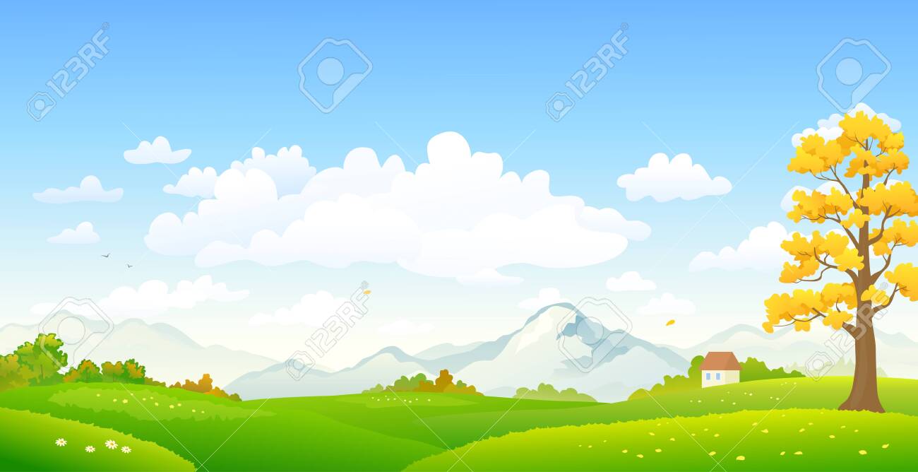 Vector Cartoon Drawing Of A Colorful Autumn Scenery Royalty Free SVG, Cliparts, Vectors, And Stock Illustration. Image 129752967. Vector Cartoon Drawing Of A Colorful Autumn Scenery Royalty Free SVG, Cliparts, Vectors, And Stock Illustration. Image 129752967.