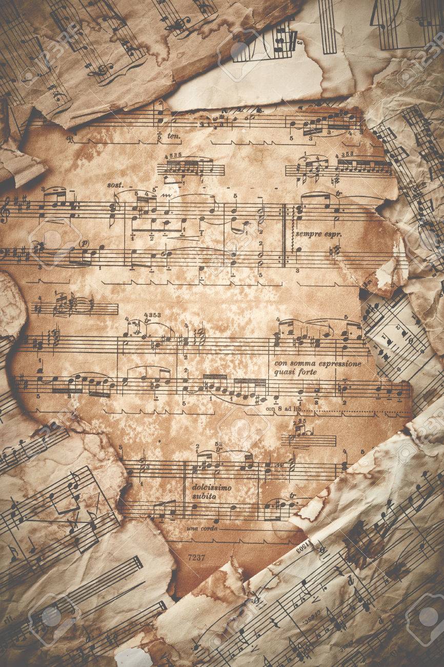 Vintage Music Sheets Background Stock Photo, Picture and Royalty Free  Image. Image 37309820.