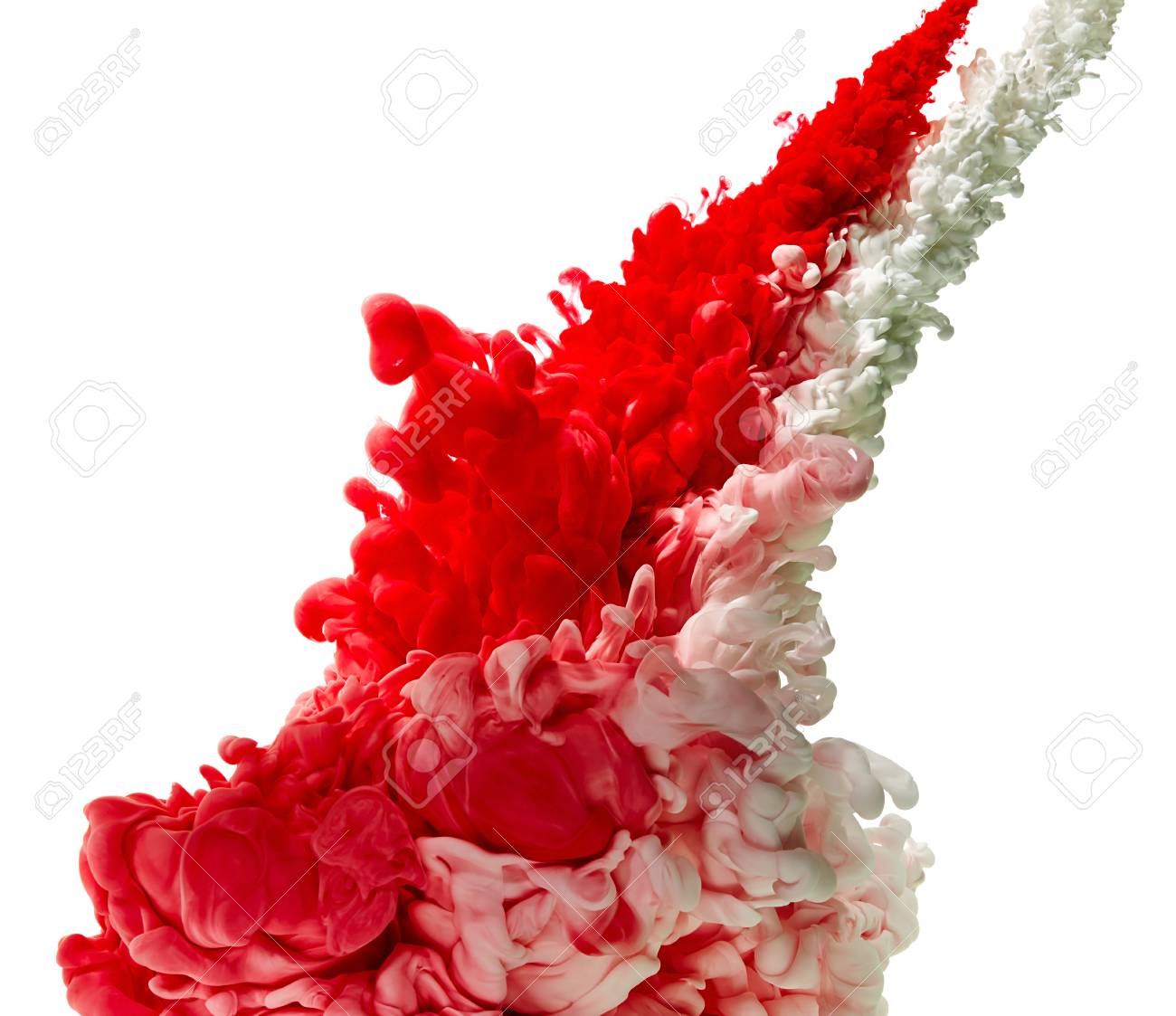 Splash Of Red And White Paint Abstract Background Stock Photo Picture And Royalty Free Image Image 60664210