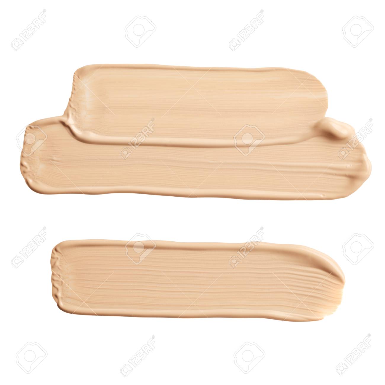 Liquid foundation smudges isolated on white background - 96702328 Liquid foundation smudges isolated on white background - 96702328