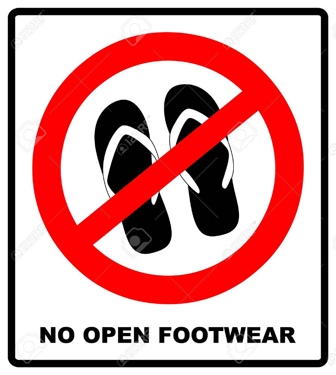 no flip flops