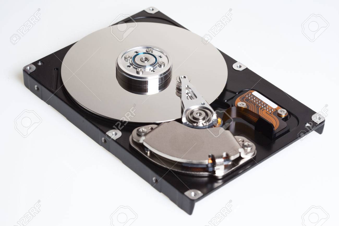 白い上のハード ディスク Hdd の写真素材 画像素材 Image