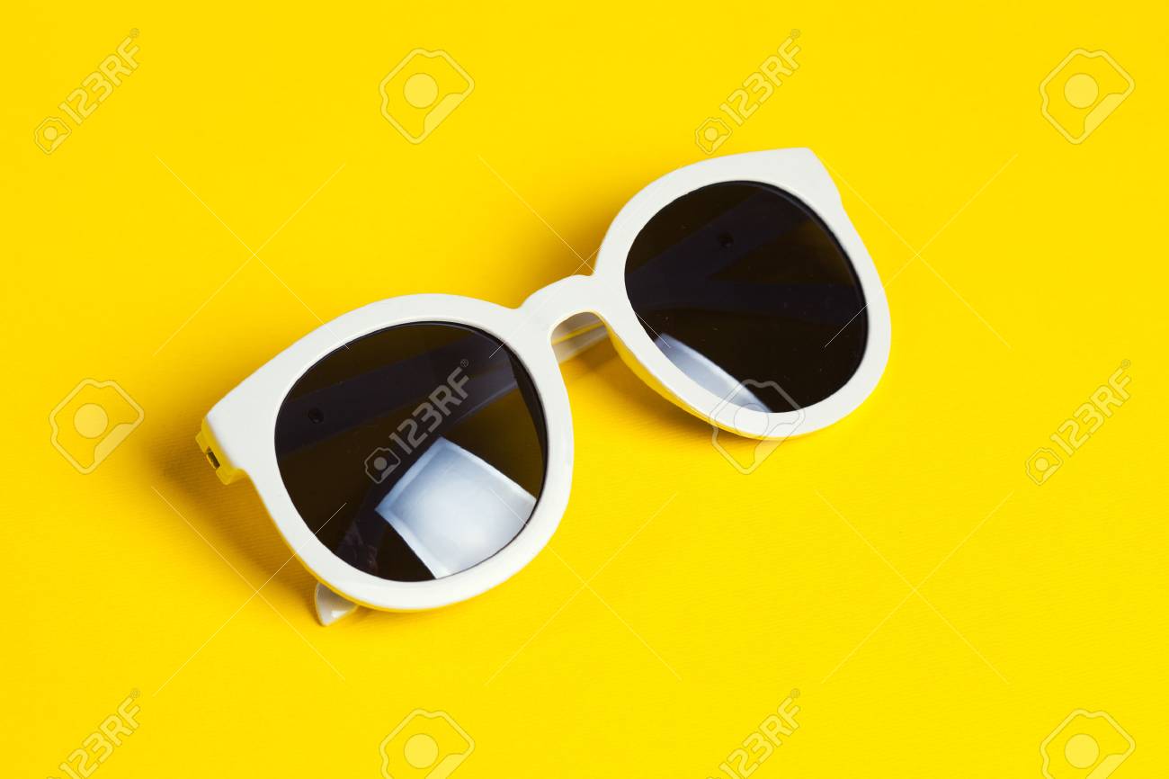 white stylish sunglasses