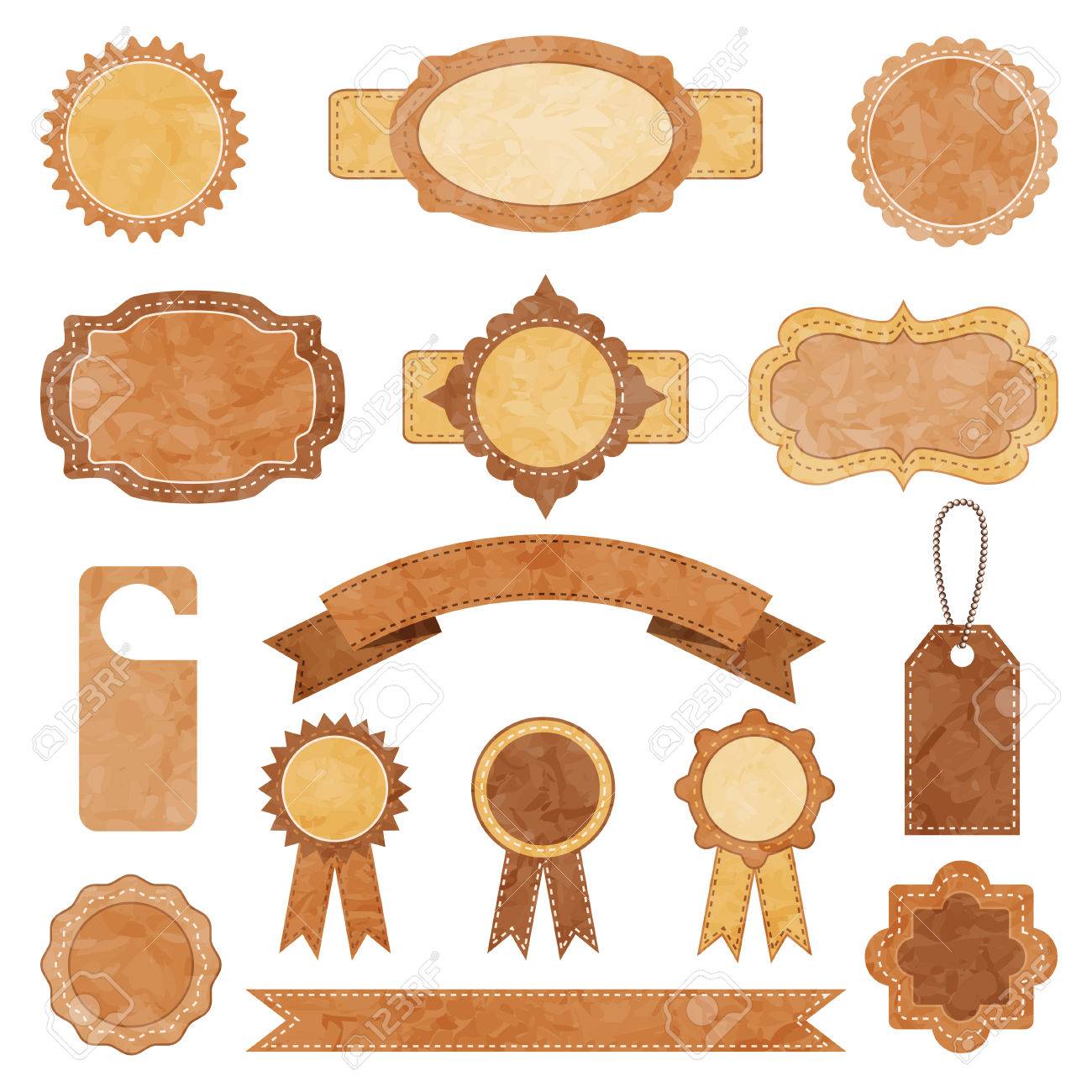 vector vintage crumpled paper