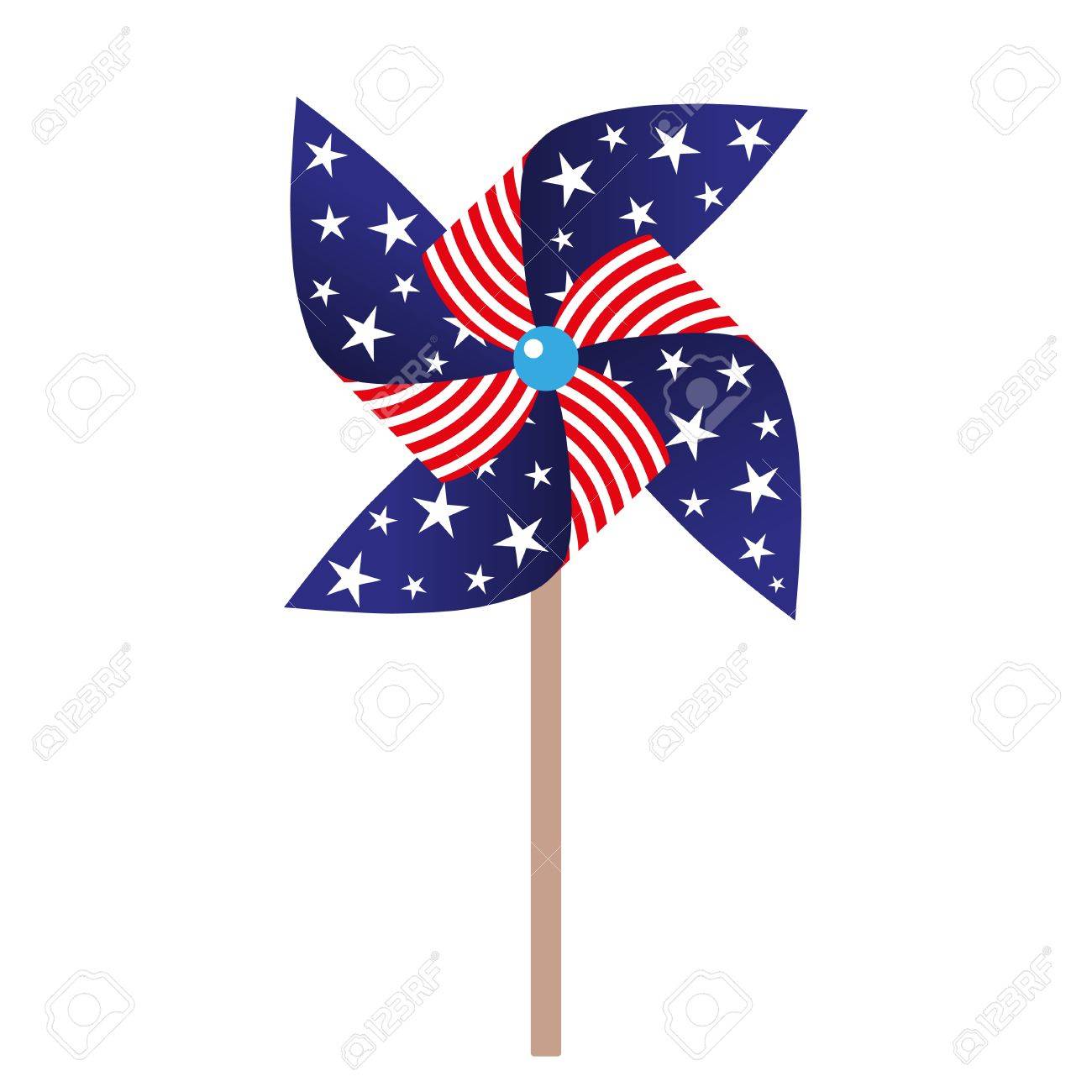 アメリカの象徴と風車のイラスト のイラスト素材 ベクタ Image アメリカの象徴と風車のイラスト のイラスト素材 ベクタ Image