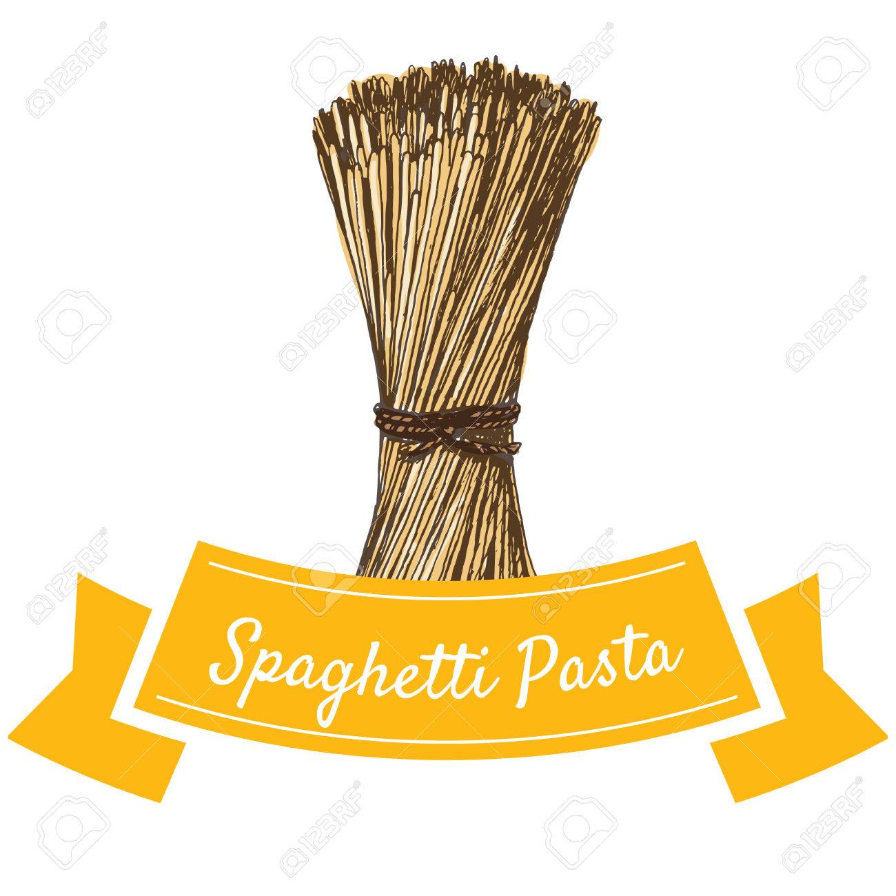 スパゲッティ パスタ カラフルなイラスト スパゲティのベクター イラストです のイラスト素材 ベクタ Image